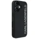 Karl Lagerfeld HC 3D Rubber Elongated Glitter iPhone 16 dėklas, juodas