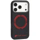 Audi RSQ Carbon Fiber Sport MagSafe dėklas iPhone 18 Pro / 17 Pro, Black