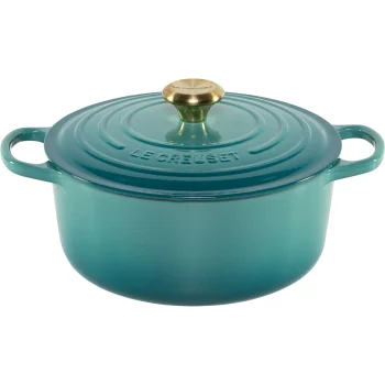 Apvalus puodas Le Creuset Signature 26 cm, Riviera Blue