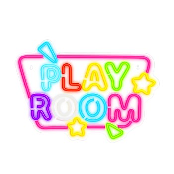 Forever Light FPNE39 PLAYROOM LED neoninis šviestuvas, įvairiaspalvis