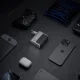 Cuktech AD1404UEU 140W GaN 3x USB-C / USB-A įkroviklis su laidu pilkas