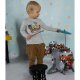 Kruzzel XL 22464 Kids Drum Set with 5 Drums and Stool