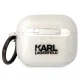 Karl Lagerfeld Gliter Karl&Choupette dėklas AirPods 3, permatomas