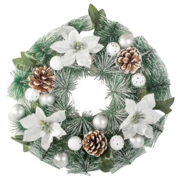 Kalėdinė vainikas durims ir sienai, 30 cm