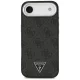 Guess dėklas iPhone 17 Air telefonui, 4G PU oda, juodas