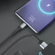 3mk Hyper Cable N-SERIES USB-A į USB-C laidas 2m 18W, juodas