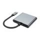 Tech-Protect HB08 4in1 USB-C į 2x HDMI, USB-A, USB-C PD 100W adapteris, pilkas