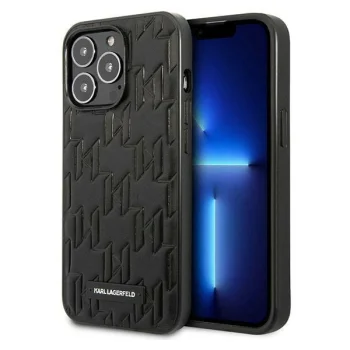 Karl Lagerfeld Monogram Plaque dėklas, skirtas iPhone 13 / 13 Pro, juodas