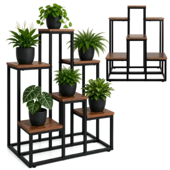Gardlov 6 aukštų metalinis gėlių stovas, 67 cm