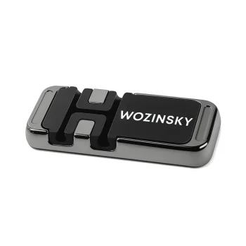 Magnetinis telefono laikiklis Wozinsky WMCDO-B1 su laidų tvarkykle, juodas