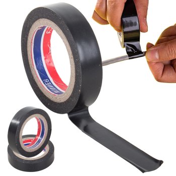 Black PVC Electrical Tape, Waterproof, 17mm x 18m