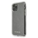 Guess iPhone 11 Pro Max dėklas Glitter, sidabrinis