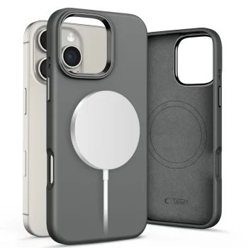 Tech-Protect Silicone PU MagSafe Phone Case Cover iPhone 16 Pro Max - Gray