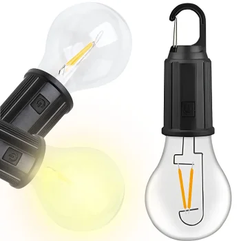 Rechargeable LED Camping Lantern with Hanging Hook 3 Modes USB-C