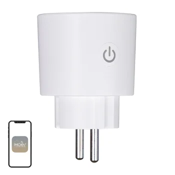 MOES MWP-EU16M-WH-MS išmanusis lizdas Matter 16A 3680W Wi-Fi