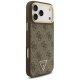 Guess 4G Triangle Logo & Big Strap MagSafe dėklas iPhone 17 Pro Max, rudas