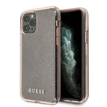 Guess iPhone 11 Pro dėklas Glitter, rožinis
