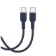 Puro ICON USB-C į USB-C laidas 1,5 m, tamsiai mėlynas