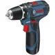 Akumuliatorinis gręžtuvas-suktuvas Bosch GSR 12V-15 Professional, 2x 2,0 Ah