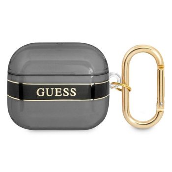 Guess GUA3HHTSK Strap Collection dėklas AirPods 3, Juodas