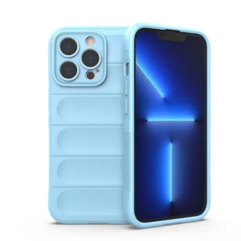Magic Shield Case for iPhone 13 Pro Flexible Protective Cover, Light Blue