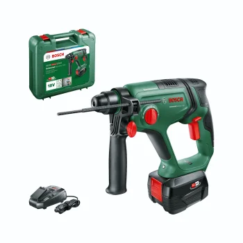 Akumuliatorinis perforatorius Bosch UniversalHammer 18V, 1x 4.0 Ah akumuliatorius, kroviklis ir lagaminas