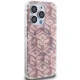 Guess dėklas iPhone 15 Pro telefonui IML GCube MagSafe, rožinis