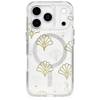 Uniq Coehl Maree dėklas iPhone 17 Pro su magnetiniu įkrovimu, sidabrinis