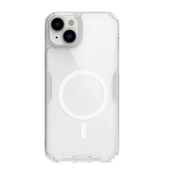 Nillkin Nature Pro Magnetic dėklas skirtas iPhone 15 Plus, skaidrus