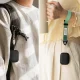 Ausinių dėklas Ringke Silicone skirtas AirPods Pro 3 su karabinu, juodas