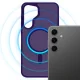 Dėklas 3mk Smoke MagCase telefonui Samsung Galaxy S25, violetinis