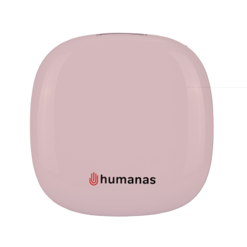 Humanas HS-PM01 makiažo veidrodėlis su LED apšvietimu, rožinis