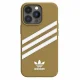 Adidas dėklas iPhone 13 Pro Max telefonui, OR Molded PU, smėlinis / auksinis