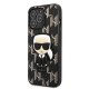 Karl Lagerfeld dėklas Monogram Ikonik Patch, skirtas iPhone 13 / 13 Pro, juodas