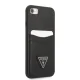 Guess GUHCI8PSATPK Saffiano Triangle dėklas iPhone 7/8/SE juodas