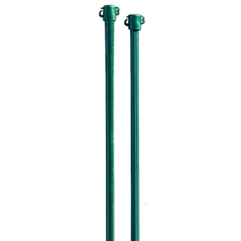 Metalinis tvoros stulpas su plastiko danga 1 m, 16 mm, žalias