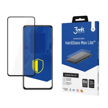 Apsauginis stiklas 3mk HardGlass Max Lite skirtas Xiaomi POCO X3, juodas
