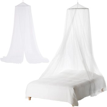 Large Mosquito Net Bed Canopy, White