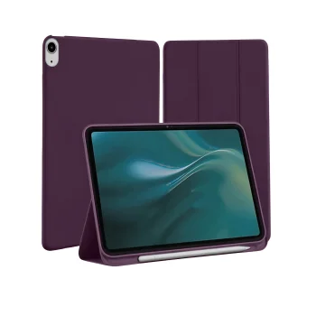Etteri atverčiamasis planšetinio kompiuterio dėklas Apple iPad 10 / 11 / 12, bordo