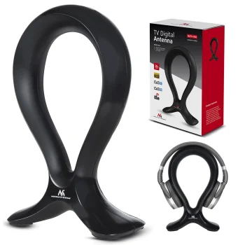 Maclean MCTV-920 DVB-T/T2 HEVC kambarinė TV antena su ausinių stovu