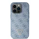 Guess dėklas iPhone 14 Pro telefonui Crossbody 4G Metal Logo, mėlynas