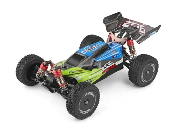 Radijo bangomis valdomas automobilis WLToys 144001, 4x4 (1:14), žalias