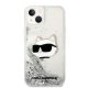Karl Lagerfeld dėklas iPhone 14 Plus telefonui, Silver