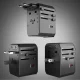 SBS universalus GaN kelioninis adapteris 70W, juodas