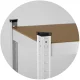 Humberg 4844 Metal Storage Shelving Unit, 180 x 90 x 30 cm, White