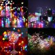 Baterijomis maitinama LED girlianda, 100 LED, 10 m, įvairiaspalvė
