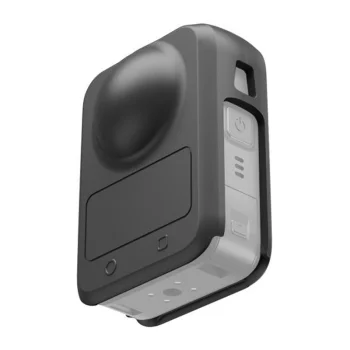 PULUZ PU789B silikoninis dėklas su objektyvo dangteliu DJI Osmo 360, juodas