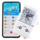 Portable Mini Stickers Label Photo Printer, Pink
