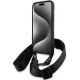 BMW dėklas iPhone 15 / 14 / 13 M Edition Carbon Stripe & Strap, juodas