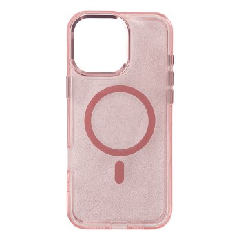 Glitter Case MagSafe for iPhone 16 Pro Max, Pink